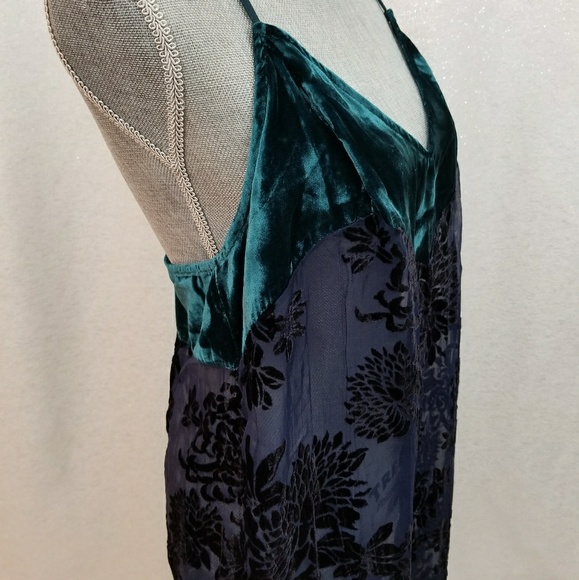 NWT Free People Velvet Floral Slip Dress - Picture 6 of 8